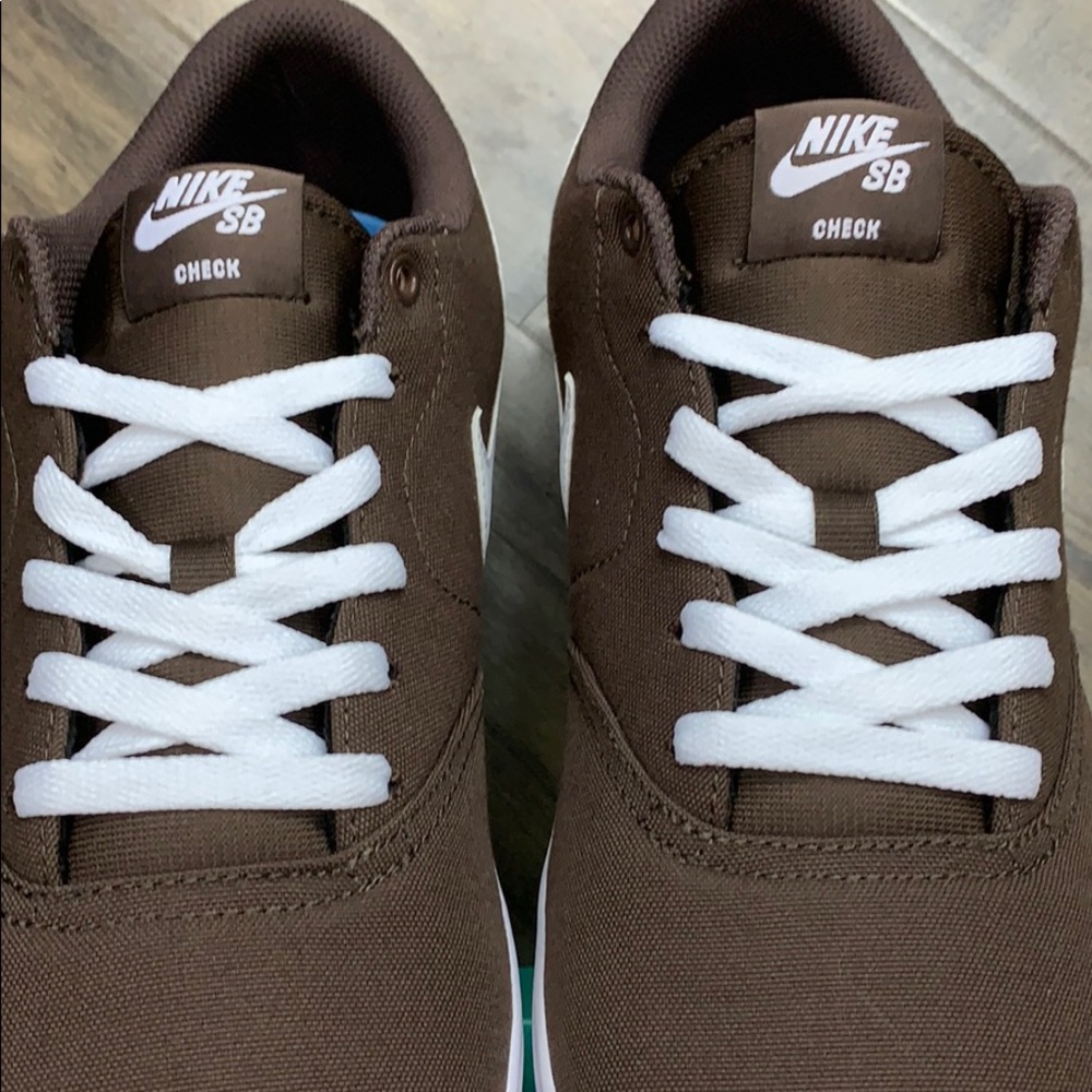 NIKE SB CHECK SOLAR CNVS baroque brown/white - Picture 15 of 16